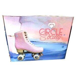Circle Society Roller Skates Beautiful Pink Size 1-3.5 YOUTH NEW